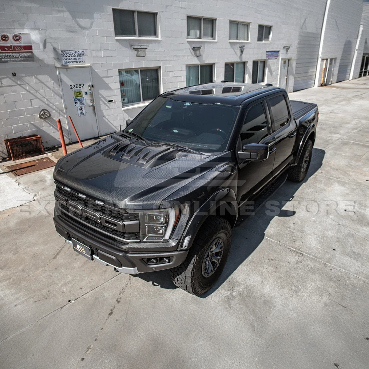 2021-Up F-150 Raptor Carbon Fiber Hood Cover image 6