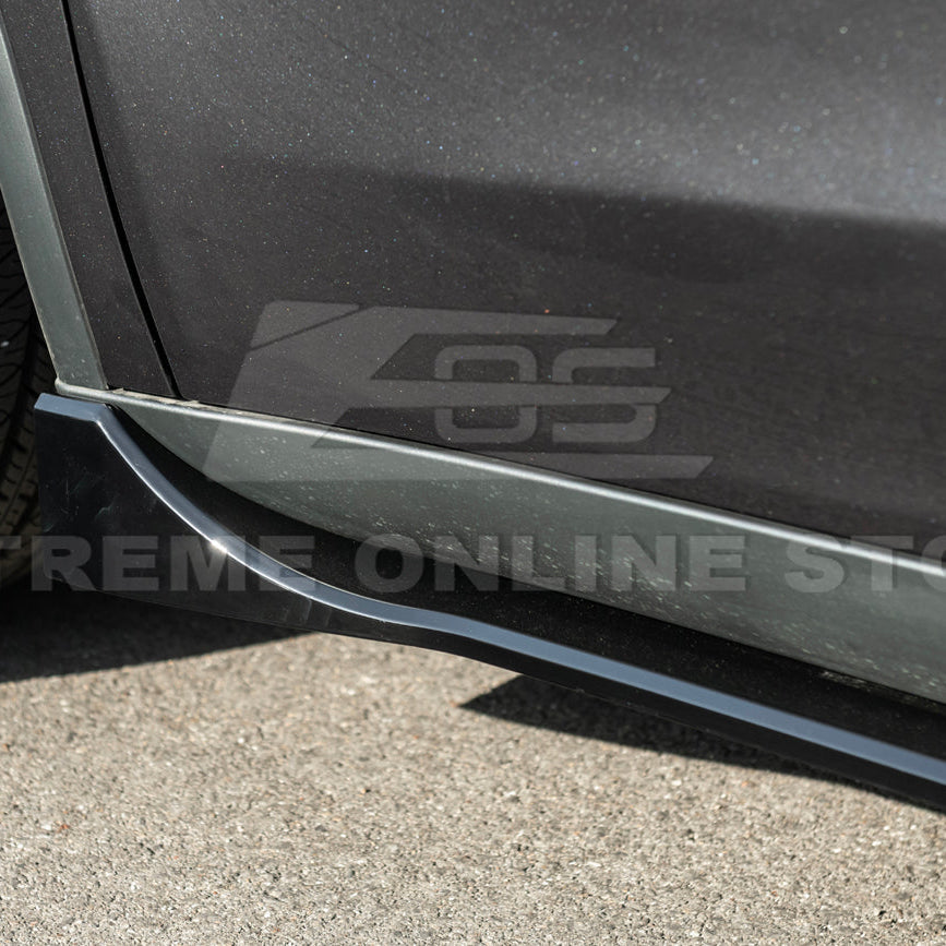 2025-Up Tesla Model YTrack Style Side Skirts Rocker Panel Pair image 11