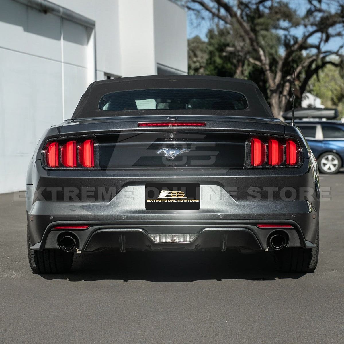2015-17 Ford Mustang DRY CARBON FIBER Rear Tail Light Trim Bezel Cover Pair image 5