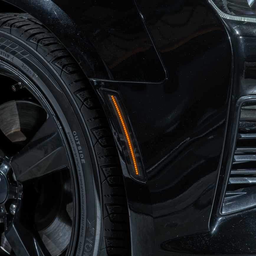 2016-24 Chevrolet Camaro | Front Bumper Amber LED Side Marker Lights image 23