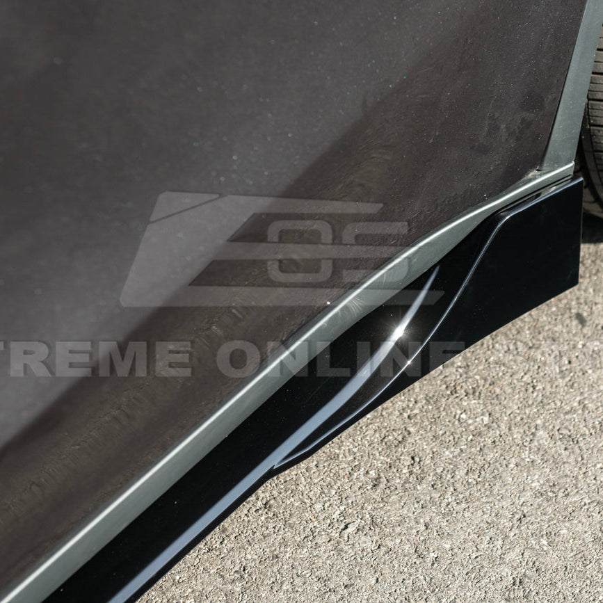2025-Up Tesla Model YTrack Style Side Skirts Rocker Panel Pair image 12
