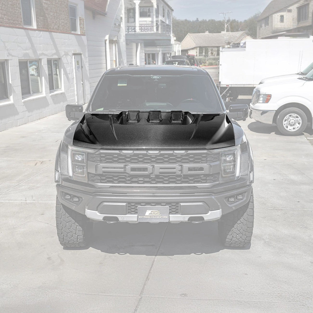 2021-Up F-150 Raptor Carbon Fiber Hood Cover image 2