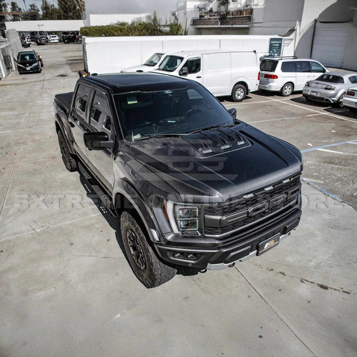 2021-Up F-150 Raptor Carbon Fiber Hood Cover image 4