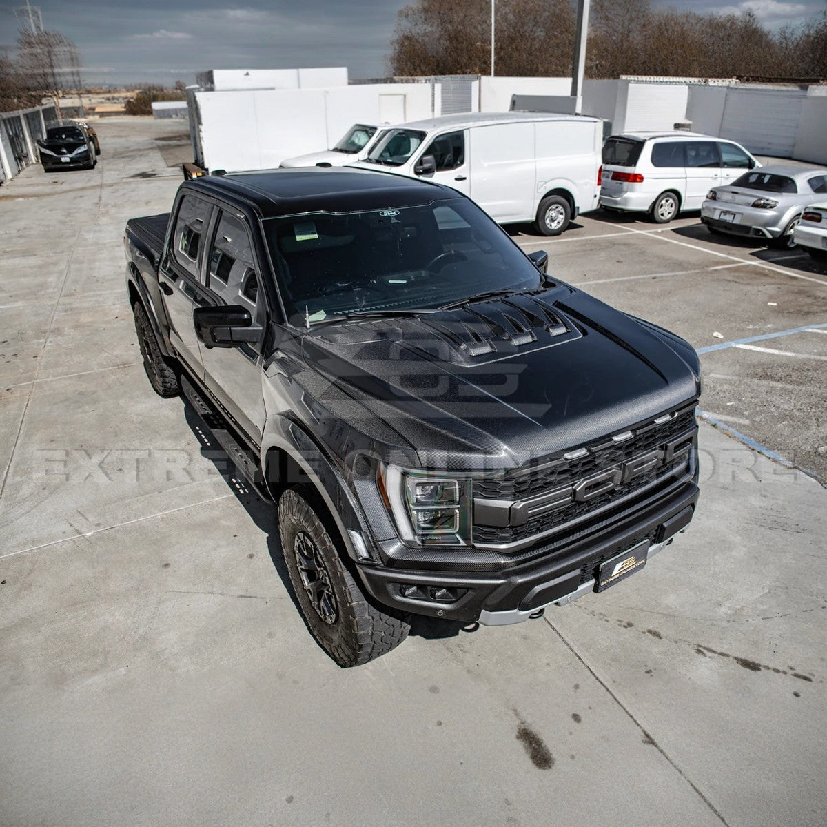 2021-Up F-150 Raptor Carbon Fiber Hood Cover image 45