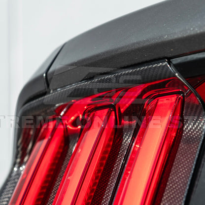 2015-17 Ford Mustang DRY CARBON FIBER Rear Tail Light Trim Bezel Cover Pair image 13