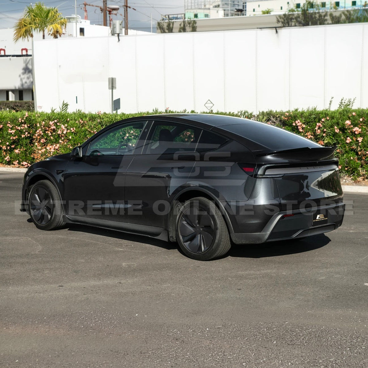 2025-Up Tesla Model Y Track Style Front Lip Side Skirts Kit image 6