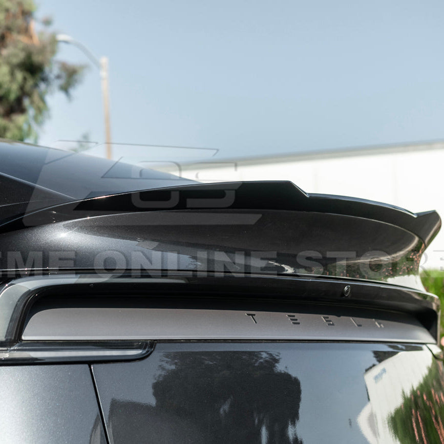 2025-Up Tesla Model Y Track Style Rear Trunk Wing Spoiler image 9