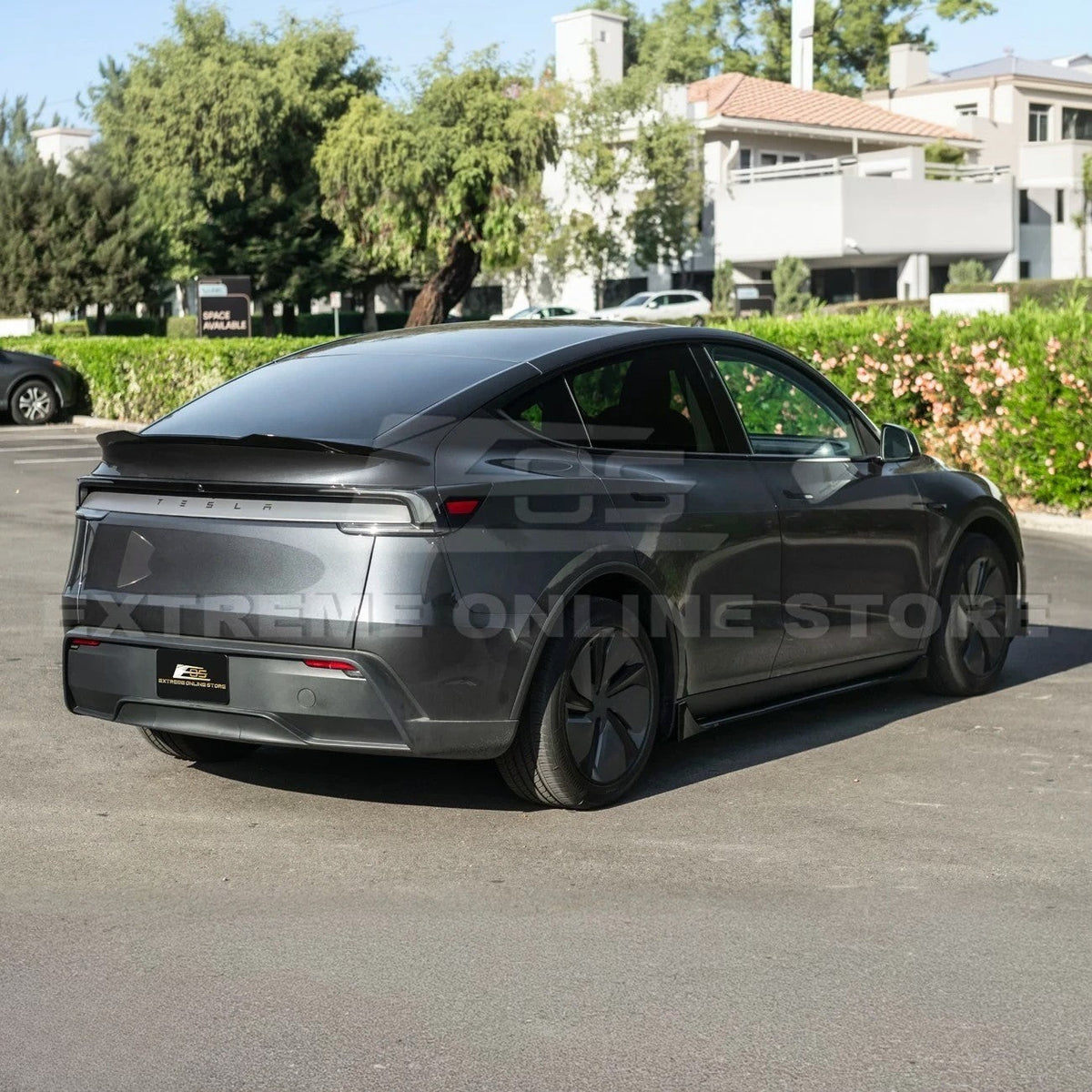 2025-Up Tesla Model Y Track Style Front Lip Side Skirts Kit image 7