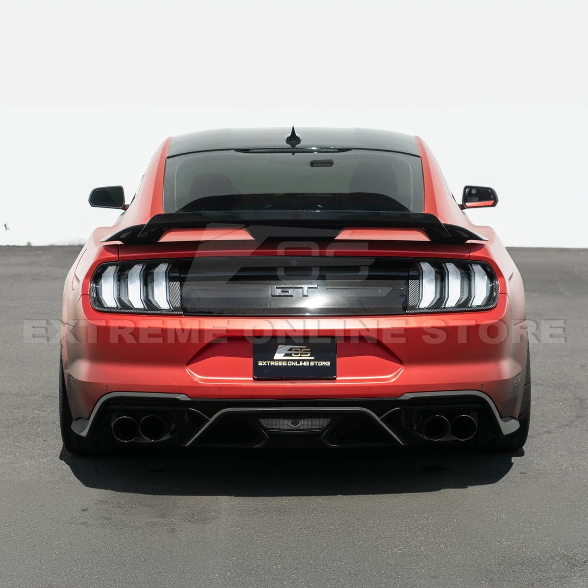 2018-23 Ford Mustang DRY CARBON FIBER Rear Tail Light Trim Bezel Cover Pair image 5