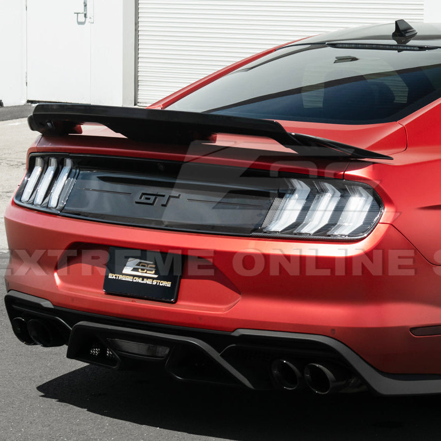 2018-23 Ford Mustang DRY CARBON FIBER Rear Tail Light Trim Bezel Cover Pair image 6