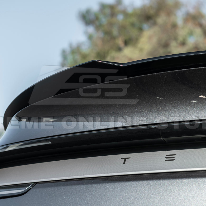 2025-Up Tesla Model Y Track Style Rear Trunk Wing Spoiler image 19