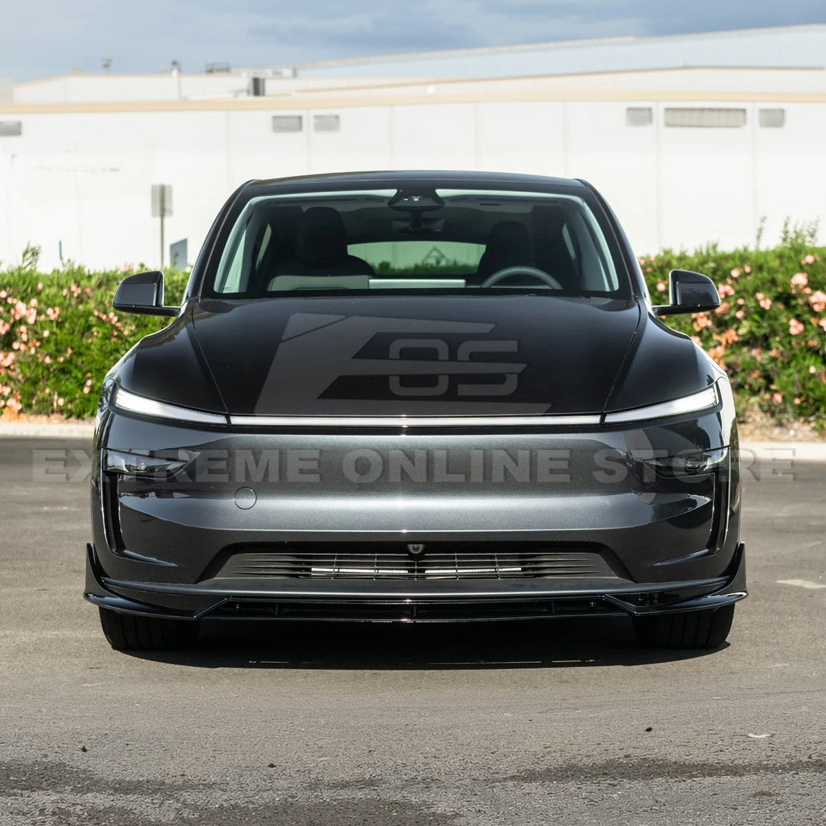 2025-Up Tesla Model Y Track Style Front Lip Side Skirts Kit image 8