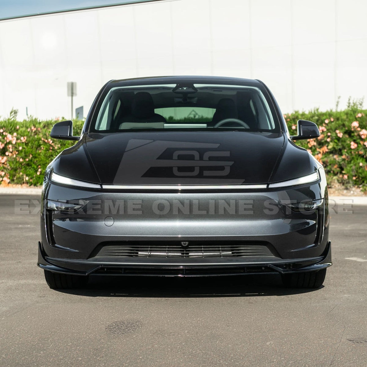 2025-Up Tesla Model Y Track Style 4 Pcs Front Bumper Lip Splitter image 6