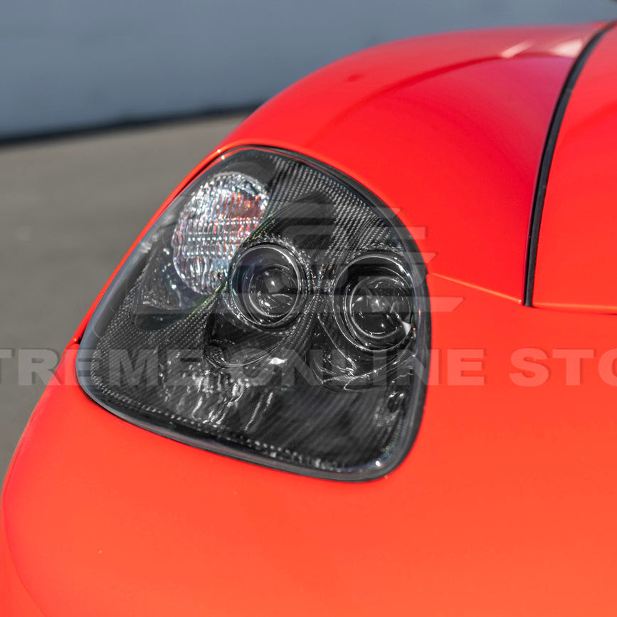 2005-13 Corvette C6 Replacment DRY CARBON FIBER Headlights Housing image 14