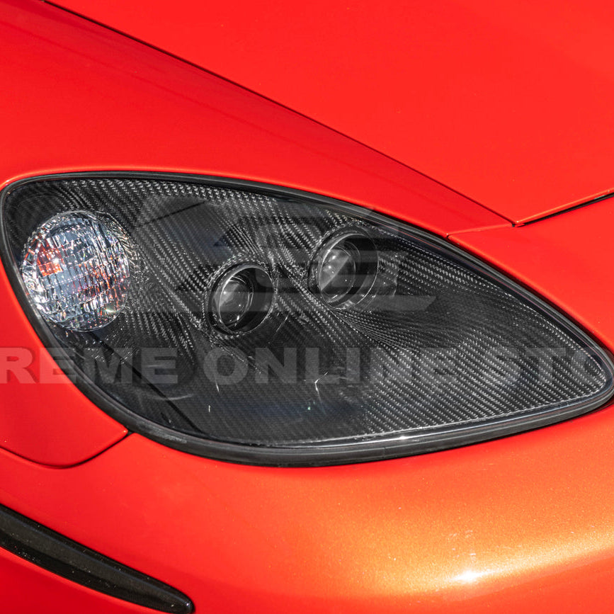 2005-13 Corvette C6 Replacment DRY CARBON FIBER Headlights Housing image 16