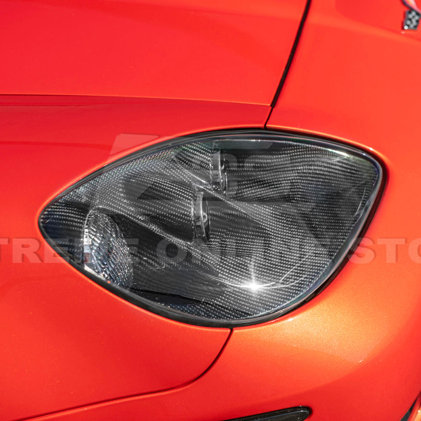 2005-13 Corvette C6 Replacment DRY CARBON FIBER Headlights Housing image 17