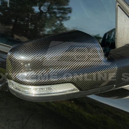 2019-Up Ram 1500 | Factory Style Dry Carbon Fiber Tape On Side Mirror Cap Covers image 14