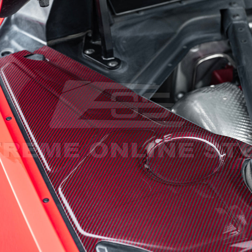 Corvette C8 DRY CARBON FIBER Coupe Engine Bay Panel Cover (3-Pieces Version) image 25
