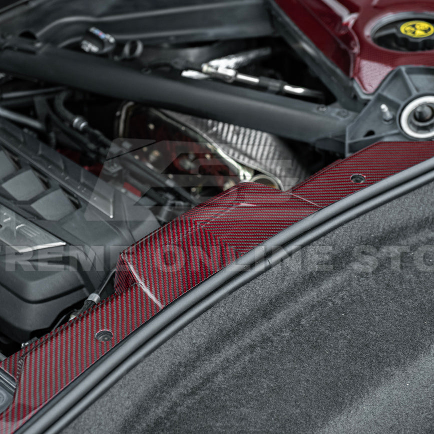 Corvette C8 DRY CARBON FIBER Coupe Engine Bay Panel Cover (3-Pieces Version) image 26