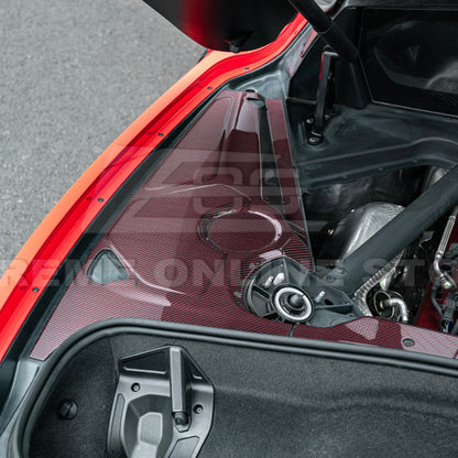 Corvette C8 DRY CARBON FIBER Coupe Engine Bay Panel Cover (3-Pieces Version) image 28