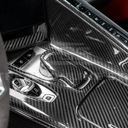 Corvette C8 DRY CARBON FIBER Center Console w/ Switch Trim Cover image 88