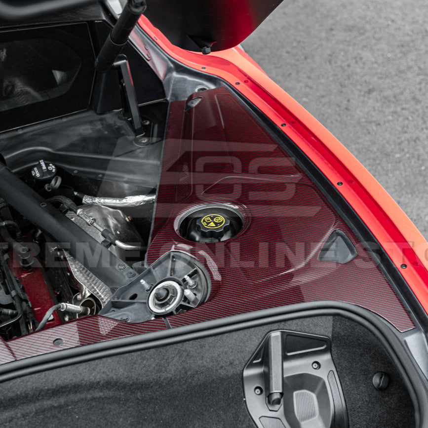Corvette C8 DRY CARBON FIBER Coupe Engine Bay Panel Cover (3-Pieces Version) image 30