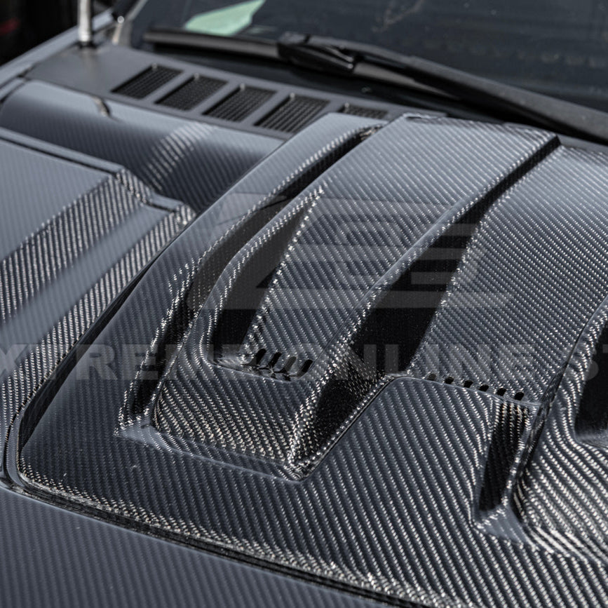 2021-Up F-150 Raptor Carbon Fiber Hood Cover image 12