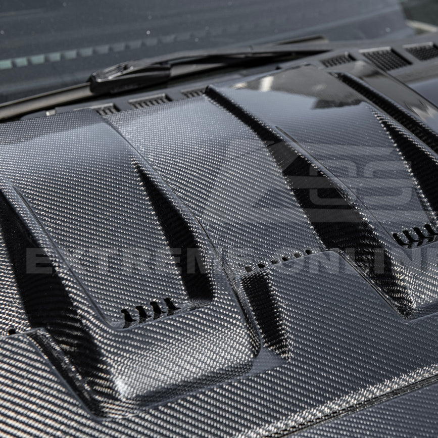2021-Up F-150 Raptor Carbon Fiber Hood Cover image 13