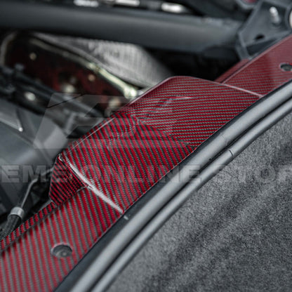 Corvette C8 DRY CARBON FIBER Coupe Engine Bay Panel Cover (3-Pieces Version) image 31