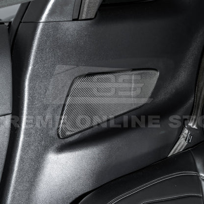 2015-23 Ford Mustang DRY CARBON FIBER Rear Seat Decorative Board Cover image 4