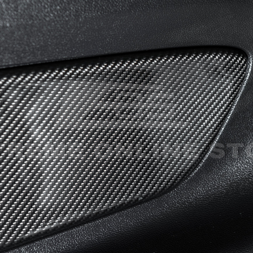 2015-23 Ford Mustang DRY CARBON FIBER Rear Seat Decorative Board Cover image 6