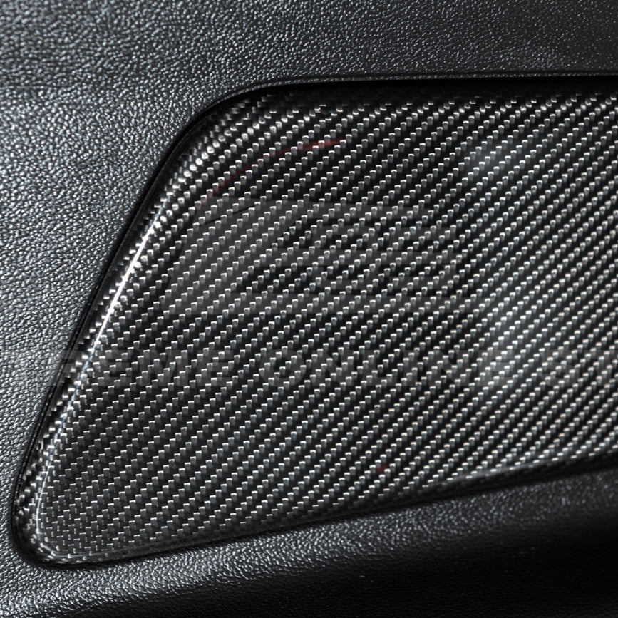 2015-23 Ford Mustang DRY CARBON FIBER Rear Seat Decorative Board Cover image 7