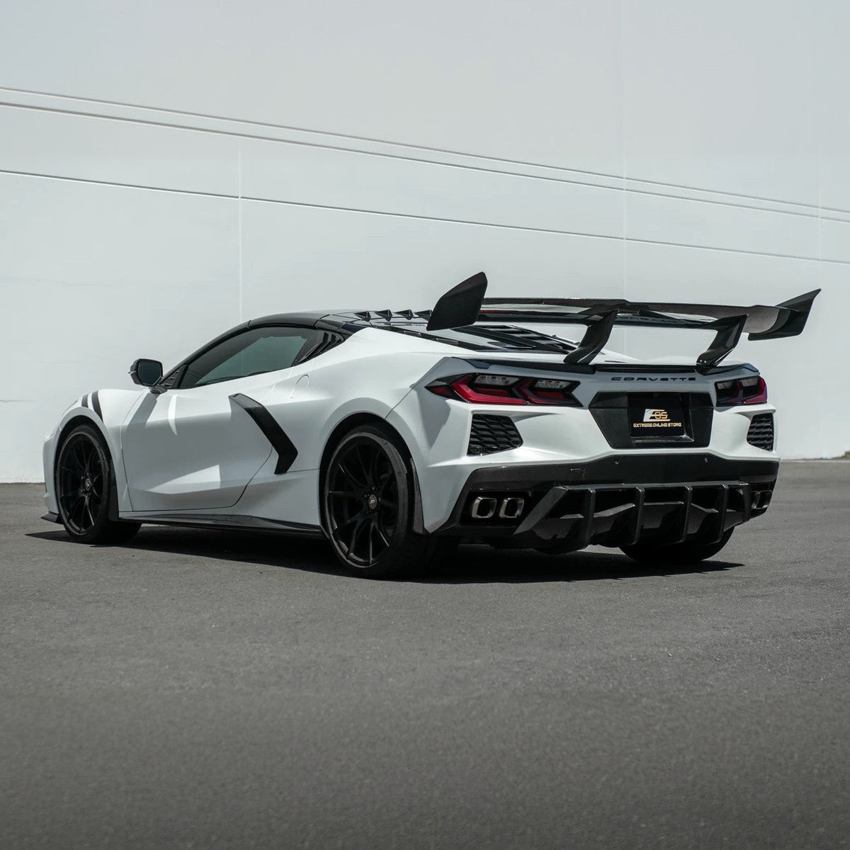 Corvette C8 | ZR1 Style CARBON FLASH Rear Window Vent Louver Cover image 36