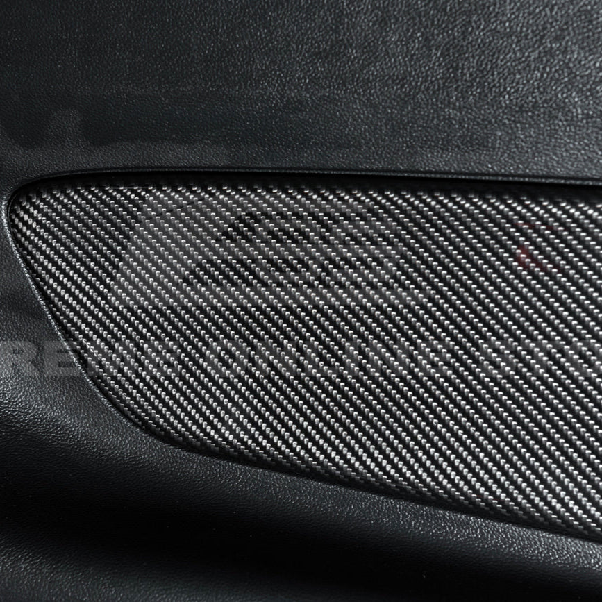 2015-23 Ford Mustang DRY CARBON FIBER Rear Seat Decorative Board Cover image 8