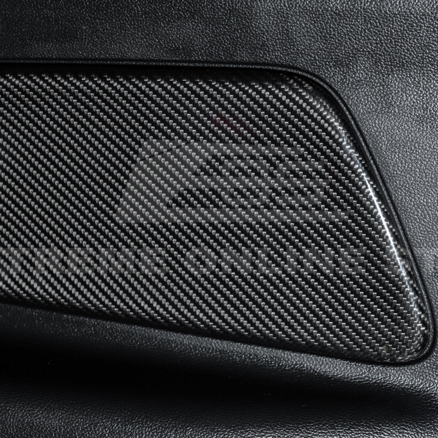 2015-23 Ford Mustang DRY CARBON FIBER Rear Seat Decorative Board Cover image 9