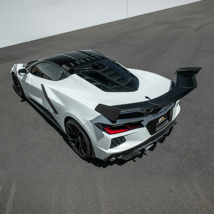 Corvette C8 | ZR1 Style CARBON FLASH Rear Window Vent Louver Cover image 35