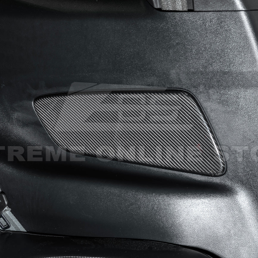 2015-23 Ford Mustang DRY CARBON FIBER Rear Seat Decorative Board Cover image 5