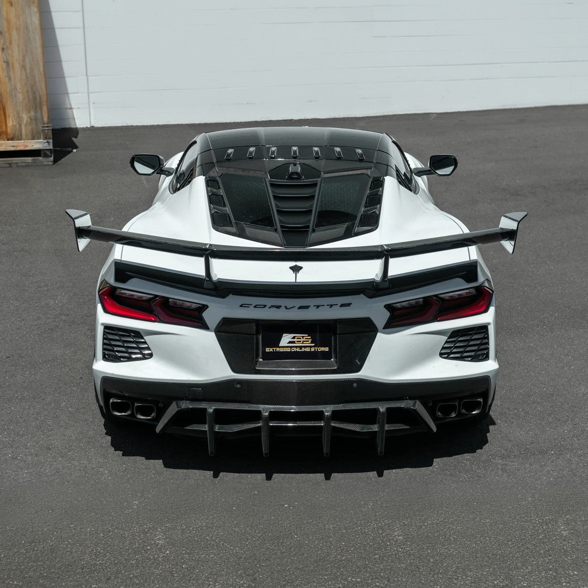 Corvette C8 | ZR1 Style CARBON FLASH Rear Window Vent Louver Cover image 34