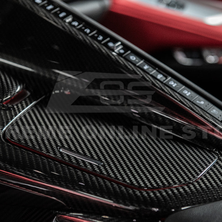 Corvette C8 DRY CARBON FIBER Center Console w/ Switch Trim Cover image 74