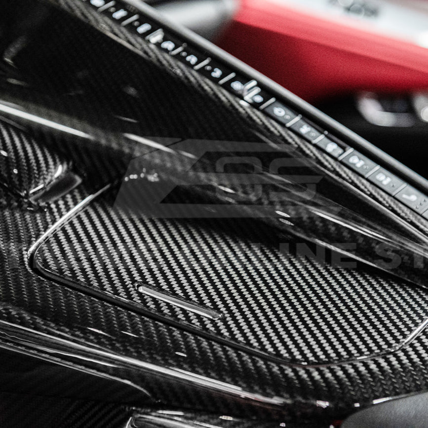 Corvette C8 DRY CARBON FIBER Center Console w/ Switch Trim Cover image 10