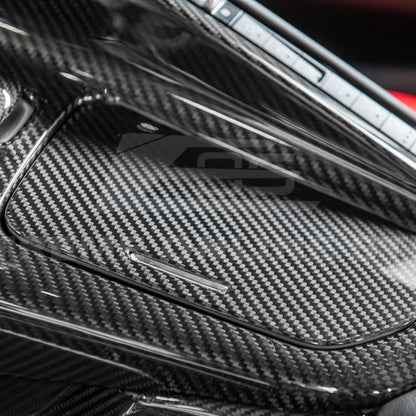 Corvette C8 DRY CARBON FIBER Center Console w/ Switch Trim Cover image 11