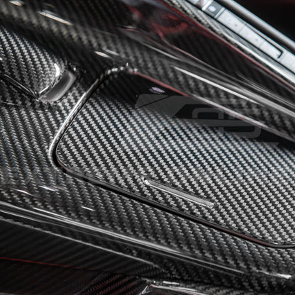 Corvette C8 DRY CARBON FIBER Center Console w/ Switch Trim Cover image 61