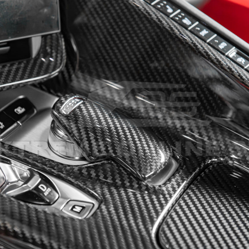Corvette C8 DRY CARBON FIBER Center Console w/ Switch Trim Cover image 12
