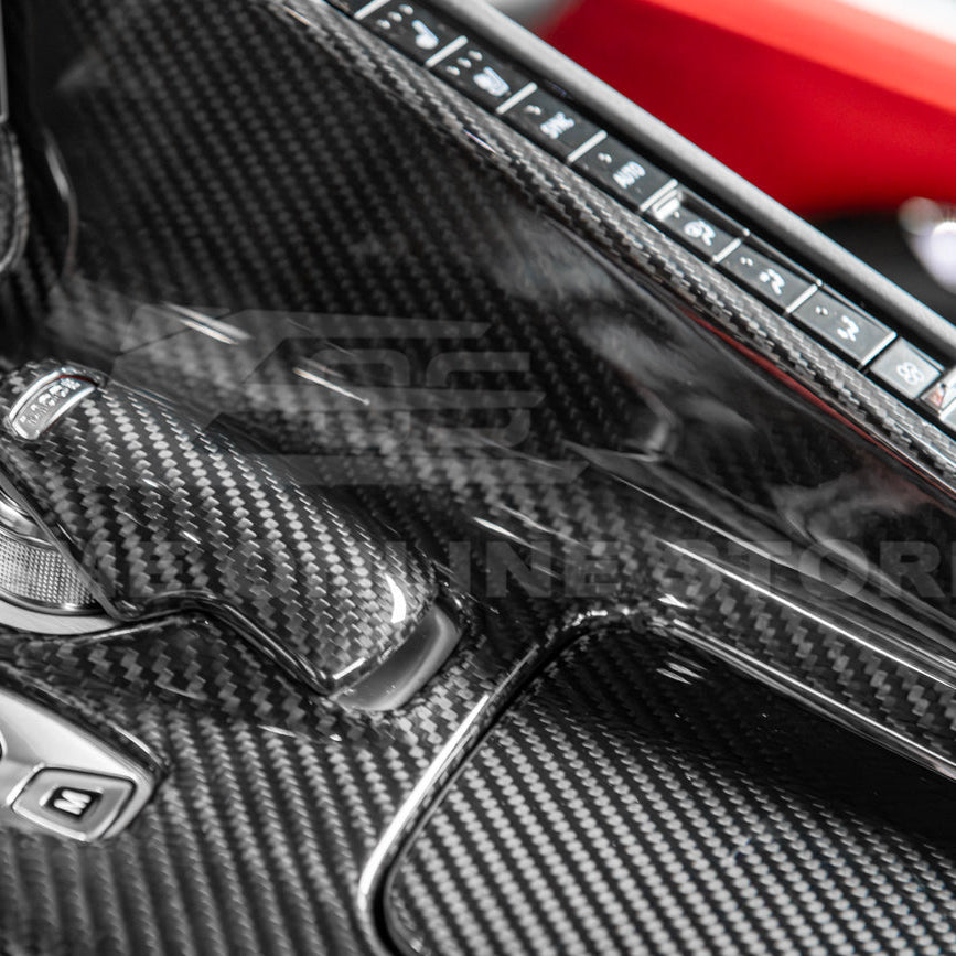 Corvette C8 DRY CARBON FIBER Center Console w/ Switch Trim Cover image 62