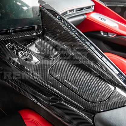Corvette C8 DRY CARBON FIBER Center Console w/ Switch Trim Cover image 4