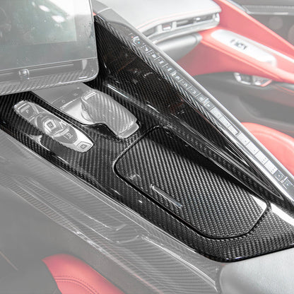Corvette C8 DRY CARBON FIBER Center Console w/ Switch Trim Cover image 33