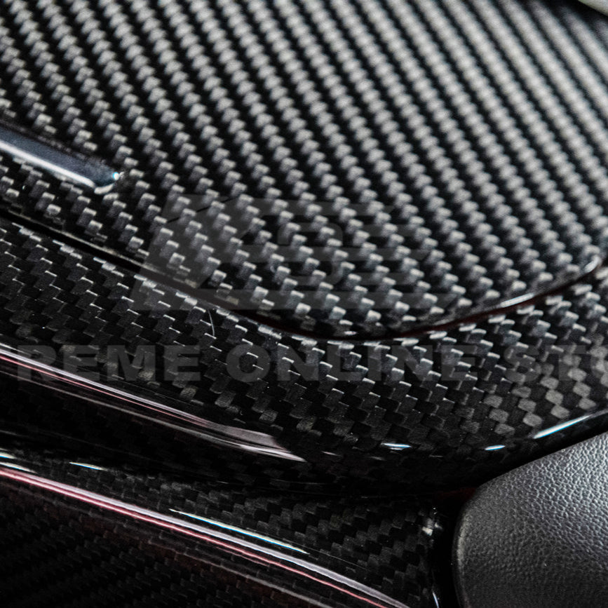 Corvette C8 DRY CARBON FIBER Center Console w/ Switch Trim Cover image 13
