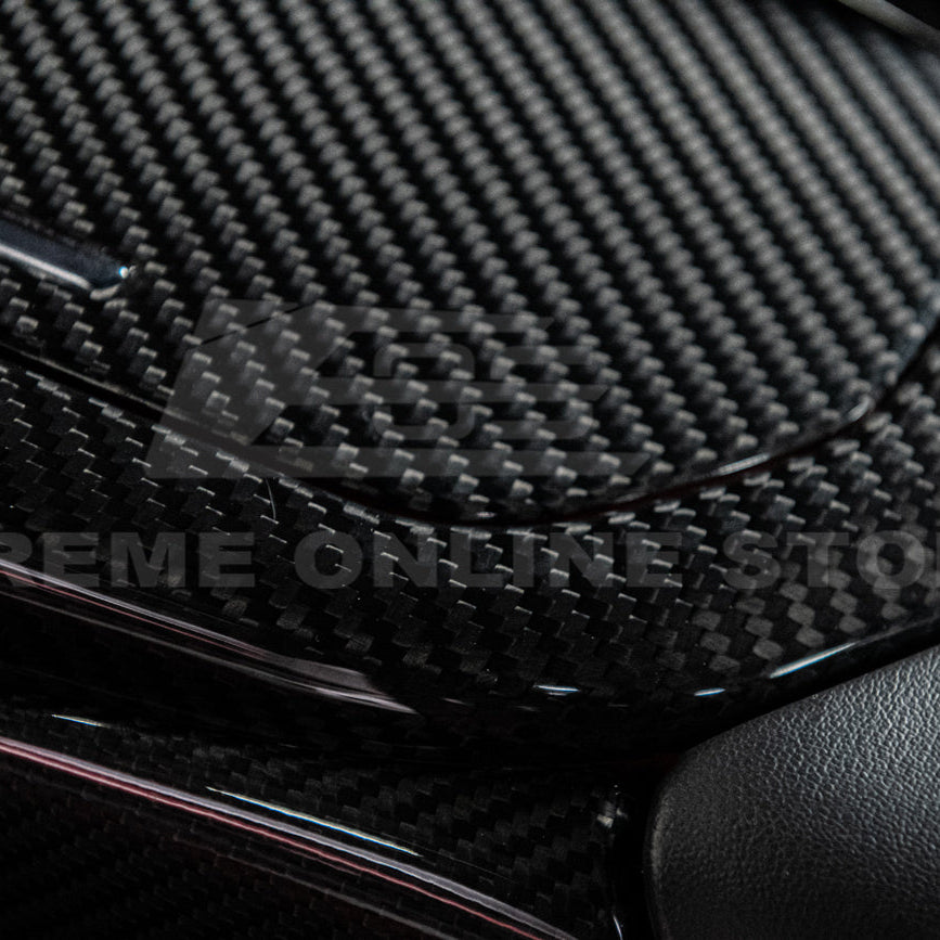 Corvette C8 DRY CARBON FIBER Center Console w/ Switch Trim Cover image 79