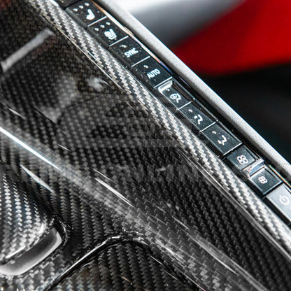 Corvette C8 DRY CARBON FIBER Center Console w/ Switch Trim Cover image 41