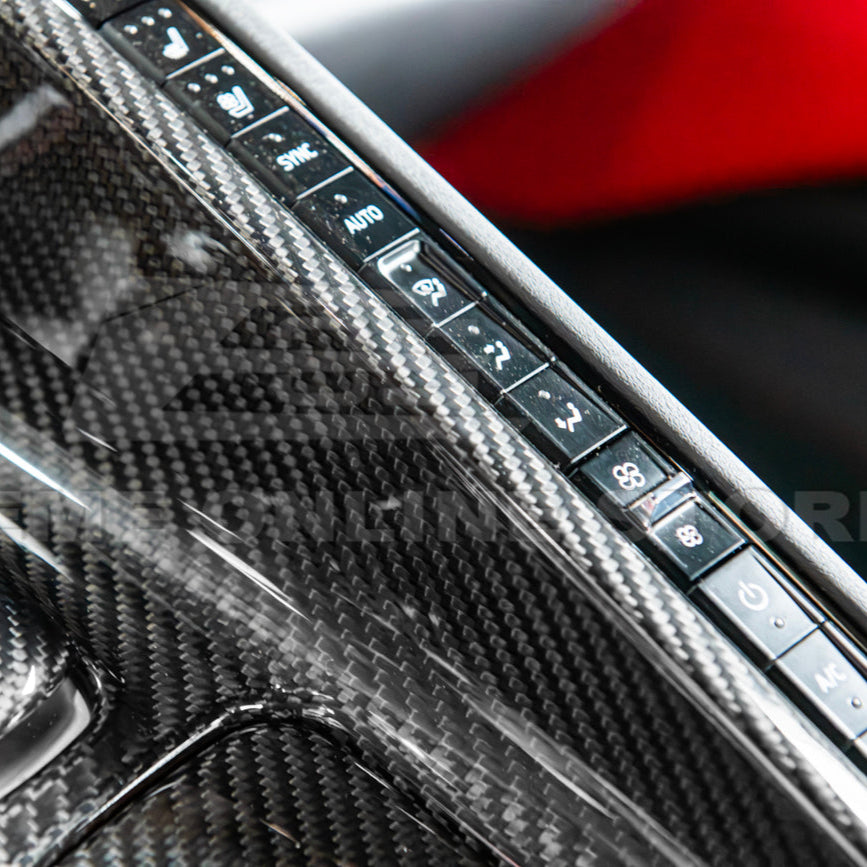 Corvette C8 DRY CARBON FIBER Center Console w/ Switch Trim Cover image 63